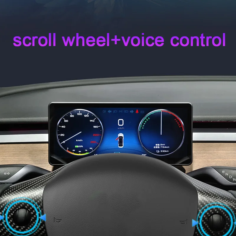 EVbase 9 inch Full Touch Screen tesla heads up display carplay GPS Navigation WIFI Support car display screen for Model 3 Y