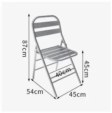 Industrial Style round Stainless Steel Table Chair Set for Light Food Tea & Coffee Shops Hot Pot & Barbecue for Restaurants Bars