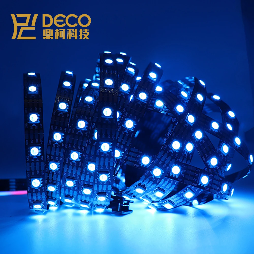  DC5V адресуемых Smart RGB Светодиодные полосы света 5050 светодиодные WS2813B встроенный IC цифровая светодиодная лента