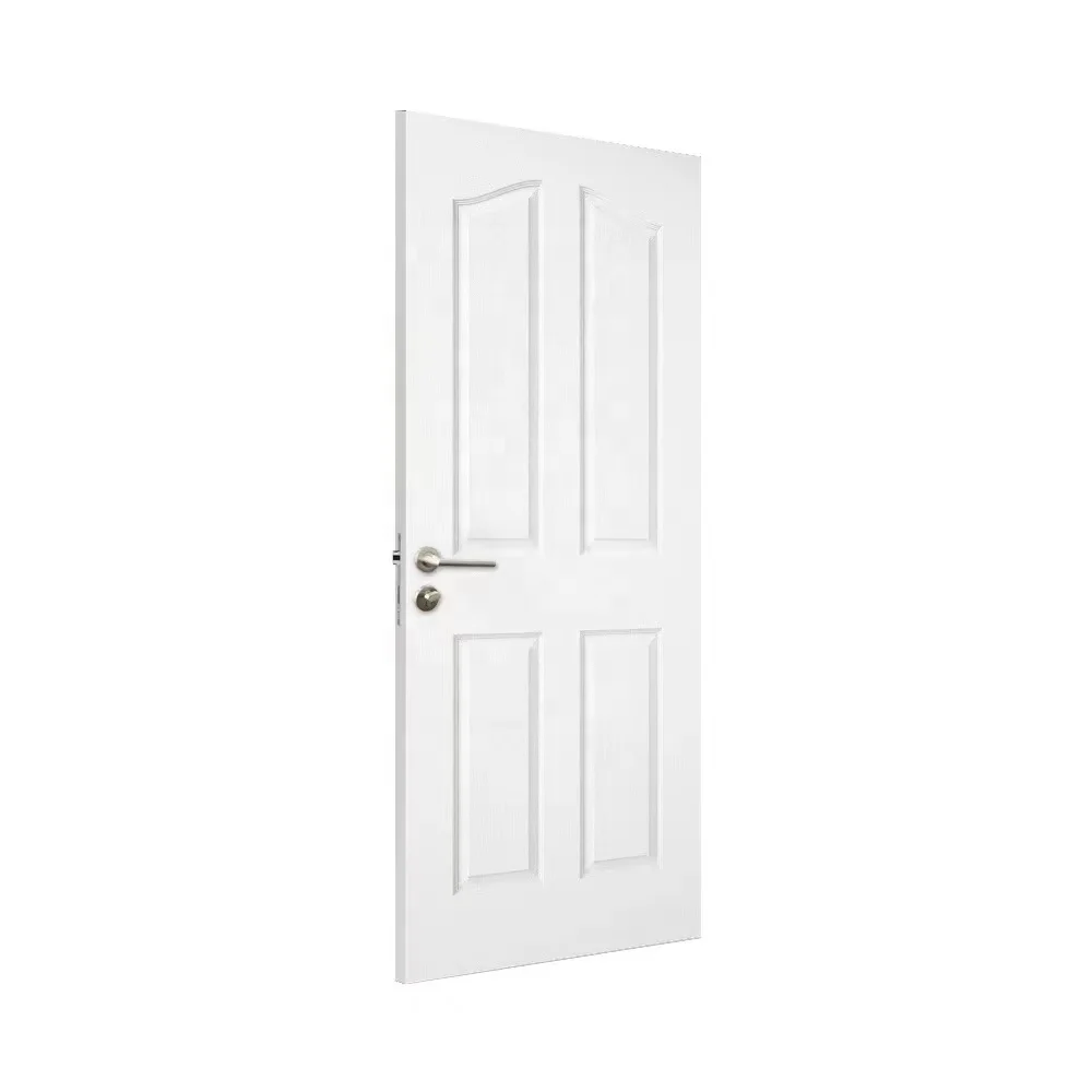 Hotsale White Primed 1/2/3/4 Panels Stain Interior Wooden Hollow Core Door Solid Core Door For Bedroom