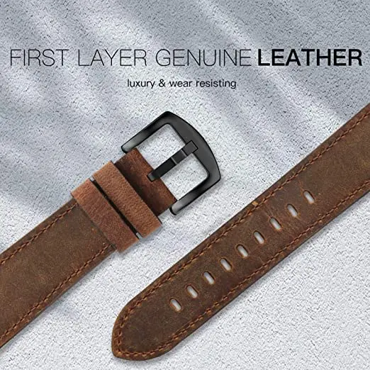 Vintage Genuine Leather Wristband Strap 45/42/44mm Bands for Watch Replacement Band Models 7 6 5 4 3 2 1SE-Fashion Switch