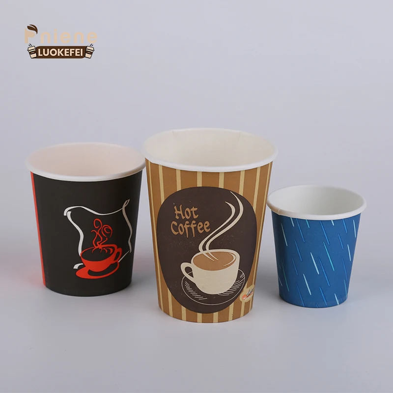 Factory Price Eco Friendly 100% Disposable Single Wall Paper Cup Custom Printed Paper Cup