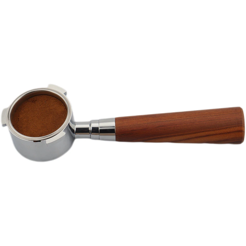 Cheap Price Rosewood Handle Espresso Coffee Bottomless Portafilter 51mm for EC680 EC685