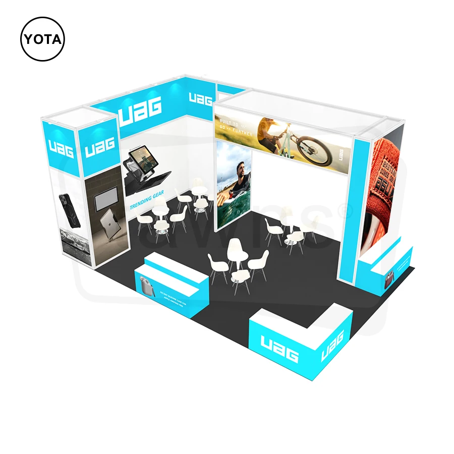 Tawns Aluminum Exhibition Stands Trade Show Booth Display Advertising Led Light Box for Business Show