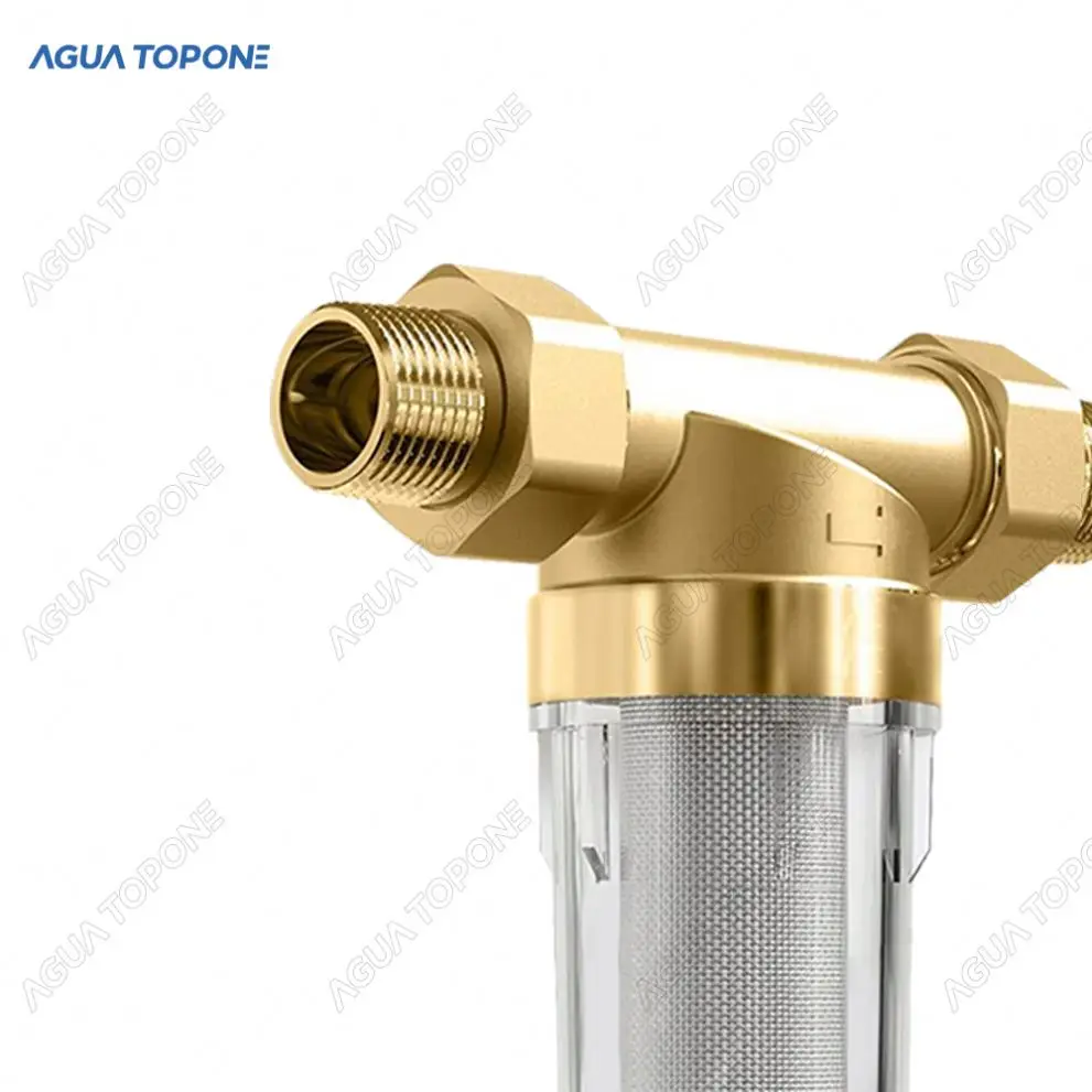 Stainless Steel Pre-filtration System Backwash Function Spin Down Sediment Filter Automatic