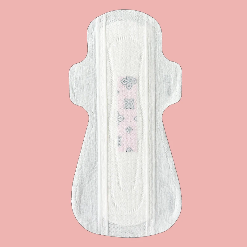 White cotton anion with wings ladies pads sanitary napkin manufacture