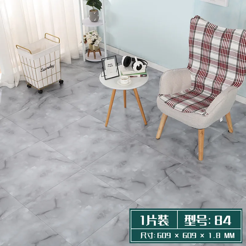 commercial vinyl plank flooring 60*60cm Self-adhesive Floor Easy installation PVC  Tiles luxury vinyl  flooring waterproof