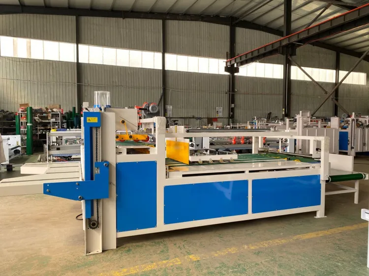 Corrugating cardboard folding gluing machine/paperboard gluer/carton box forming