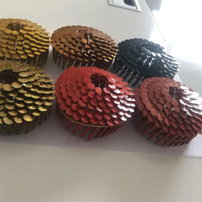 15 degree 1 1/4' 3 1/4 Wire collated roofing nails galvanized coil roofing nails
