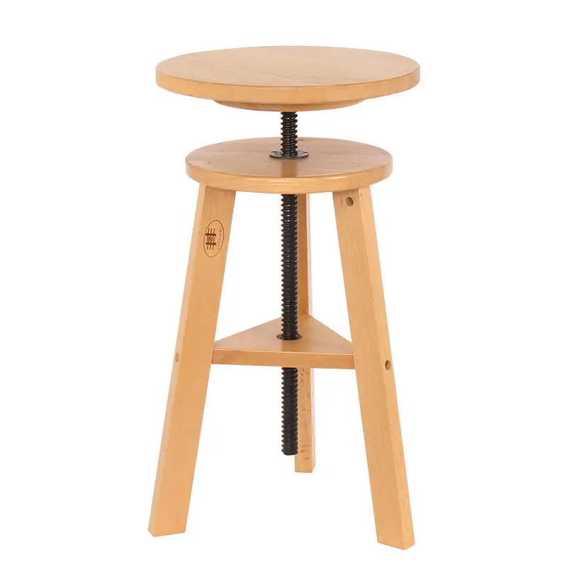 Деревянный стул с регулируемой высотой, деревянный стул для рисования для художников, для взрослых, поворотный, идеально подходит для художественной студии, бара