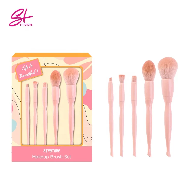 2021 Hot Sale Makeup Brushes Private Label logo Normal Size 11 Piece Blush Powder Foundation Makeup Brush Set