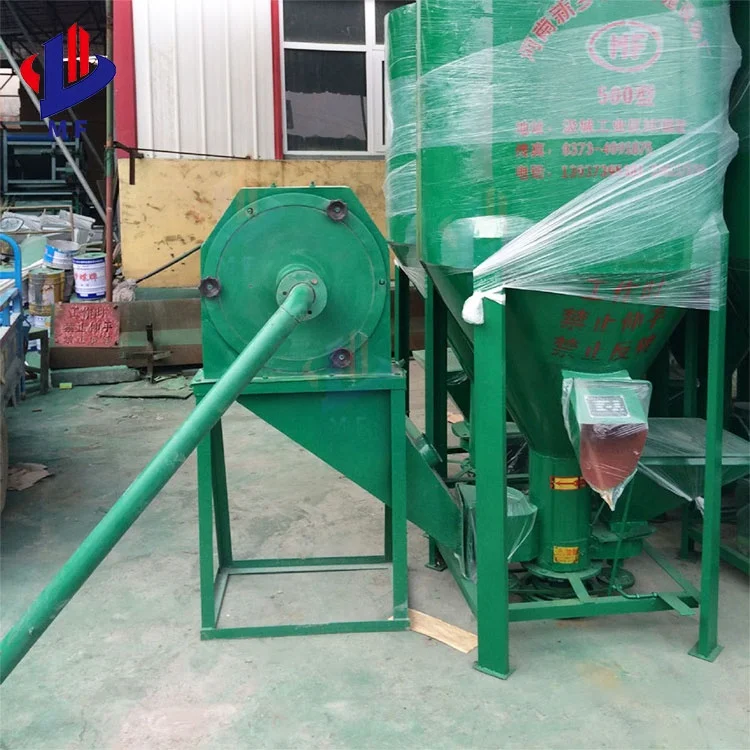 The manufacturer produces a pig feed mixing 7.5 kW crushing integrated machine for feed machinery and feed machinery
