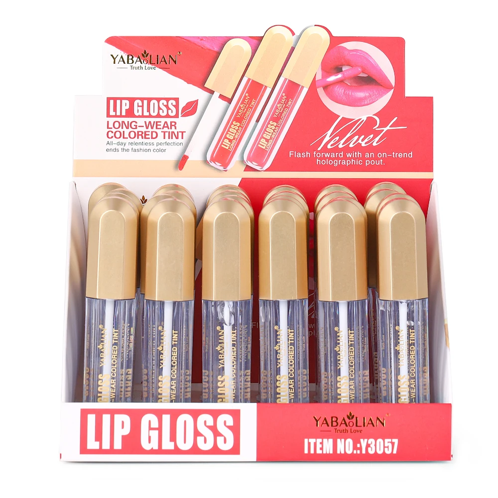 Romantic Luxury Matte Lip Gloss Lip Balm Professional Makeup Cosmetic Long-lasting Liquid Lipstick Transparent Waterproof Female