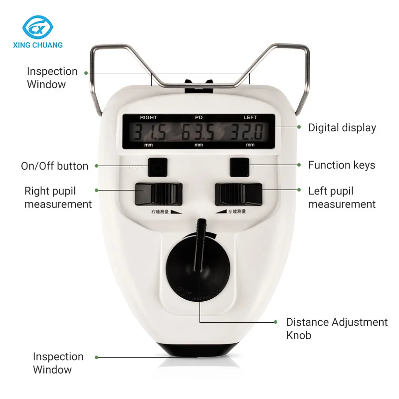In Stock Pupillary Distance Digital Pupilometer Optical Pd Meter Ruler Pupil meter  Distance Measuring Tool