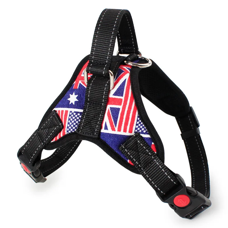 Selling Leather Dog Harness Traction Rope Explosion-Proof Luxury Dog Collars And Leash Set
