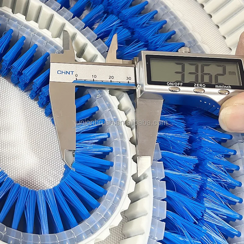 Toothed Convenyor Belt Brush For Machine Nylon Bristle Brushes Belt Cleaner For Conveyor