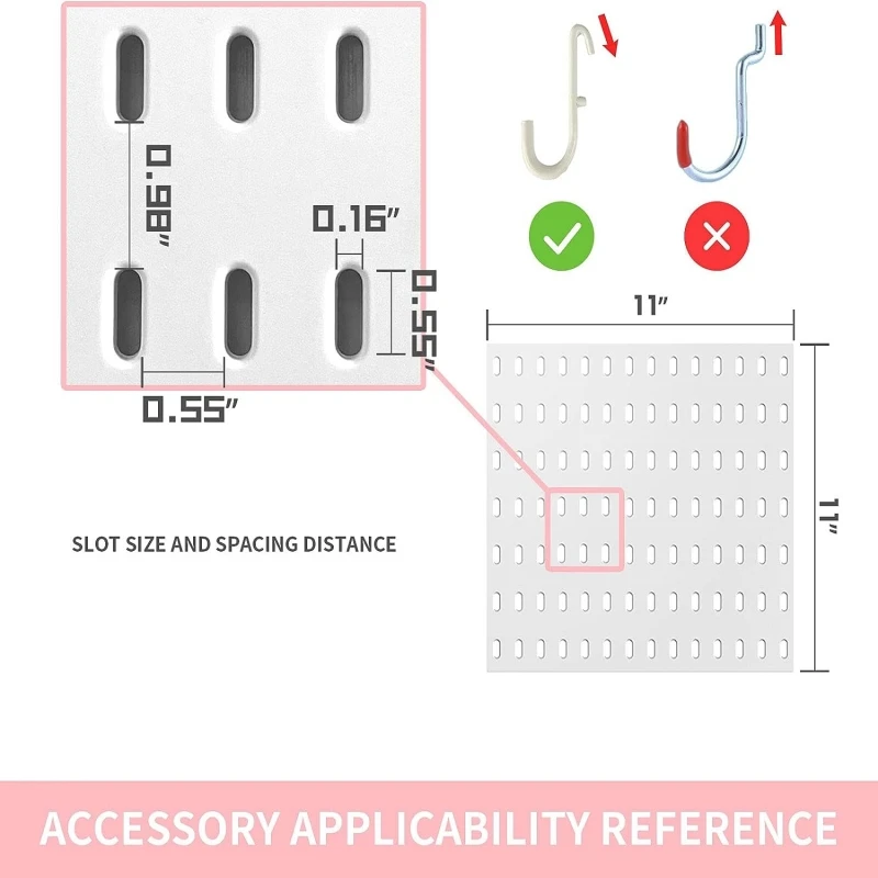 Hot selling small mounted decorative pattern wall board shelf pegboard multi function storage board decorative wall board