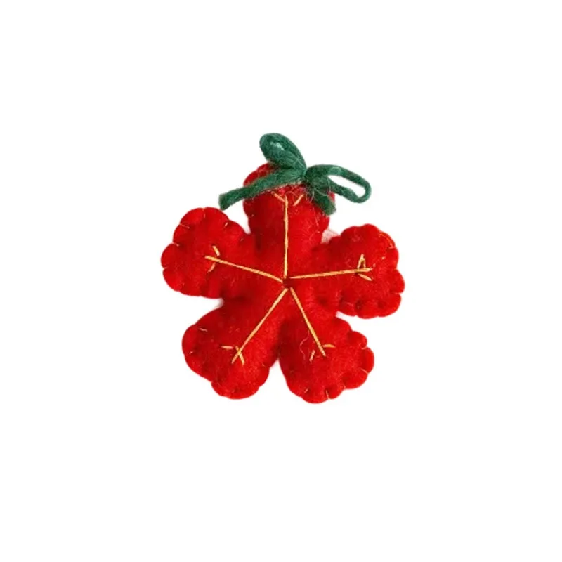 Baiyiyuan 2024 Latest Handmade Wool Felt Craft Sew Eco-friendly Hanging Ornaments on Trees Christmas Outdoor Decoration