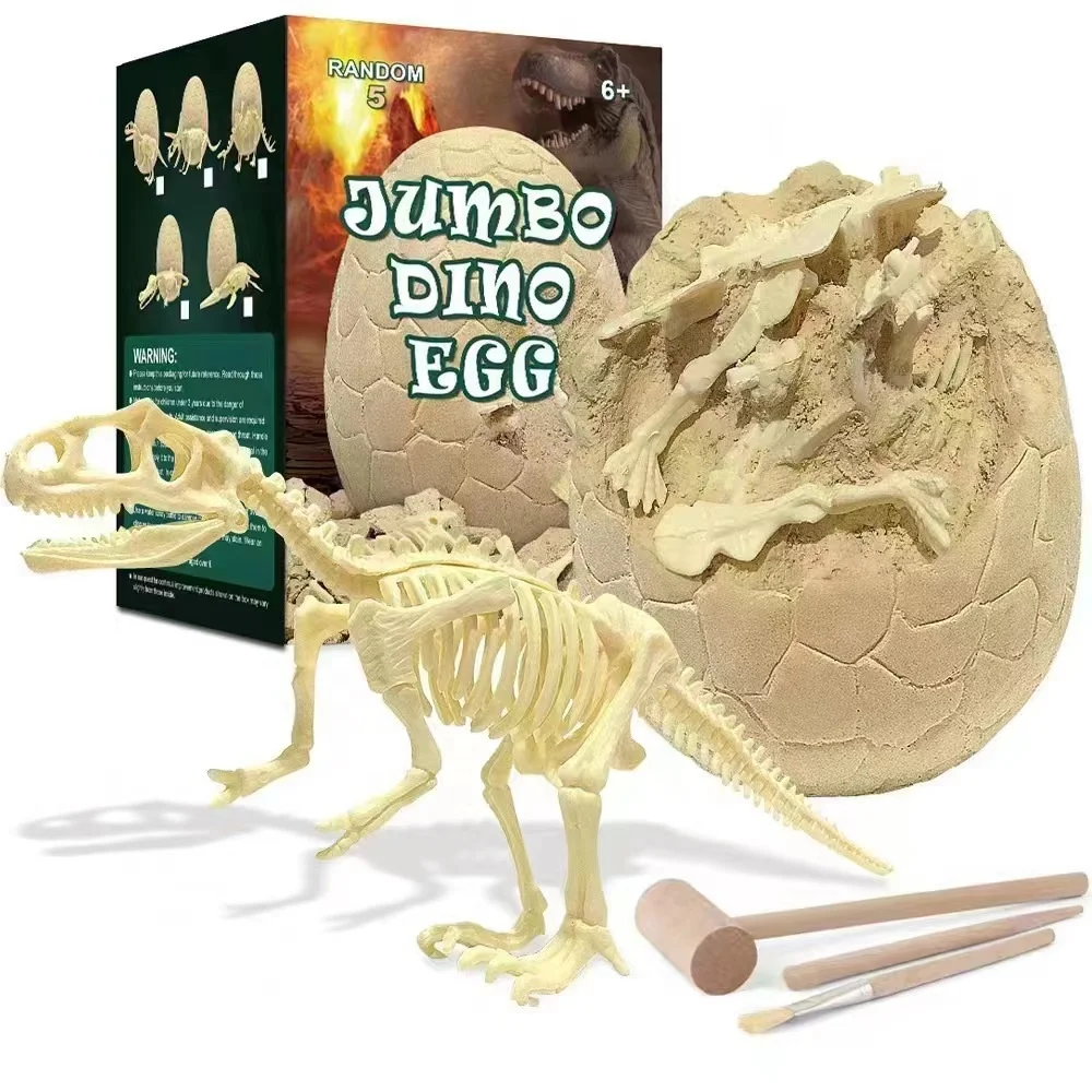 Jumbo Dino Egg Dig Kit,Dinosaur Eggs Toys With 12 Different Dinosaur Toys,Stem Dino Excavation For Boys & Girls Age 6 And Up