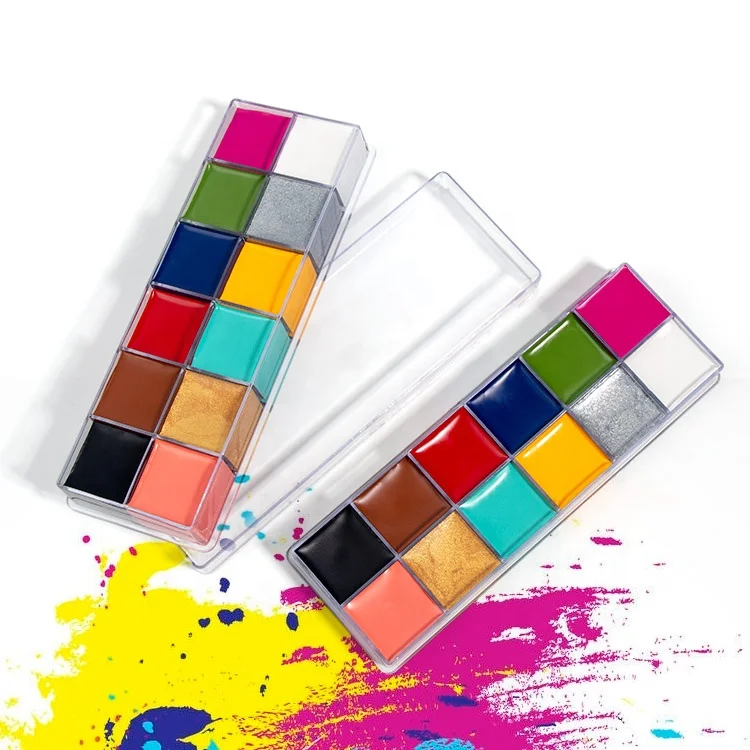 
Hot Selling 12 Colors Artist Paint Body And Face Neon Body Painting Face Paint 