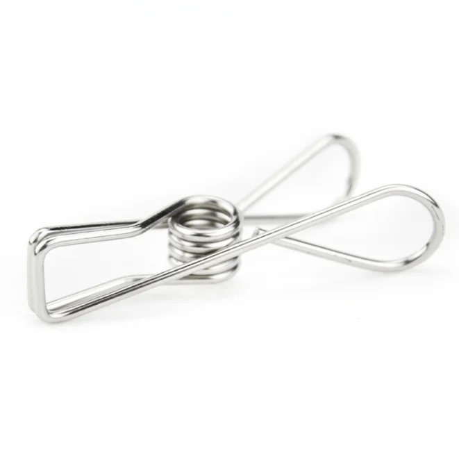 Wholesale Binder Clips Stainless Steel Paper Clip Clothes Pegs Hight Quality Hollow