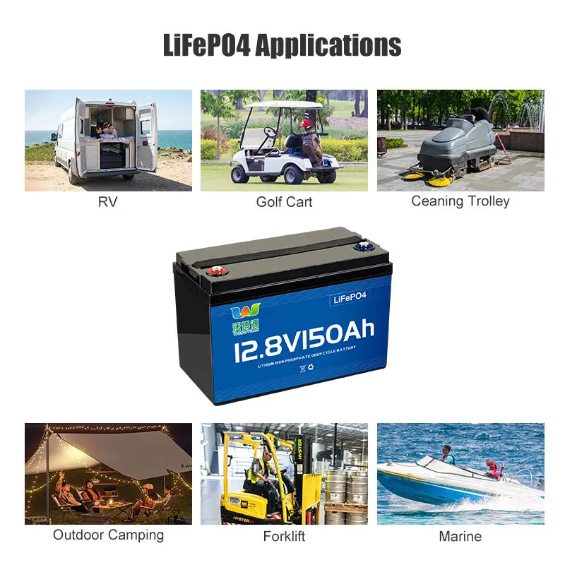 Factory Wholesale High Quality Lithium Ion Batteries Solar Lithium Battery Pack 12V 150AH For Golf Carts