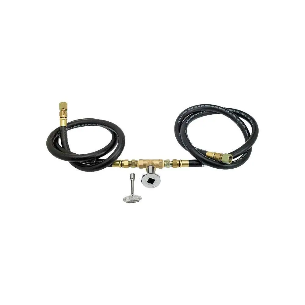 SS304 Linear Fire Pit  burner system with NG ignition kit