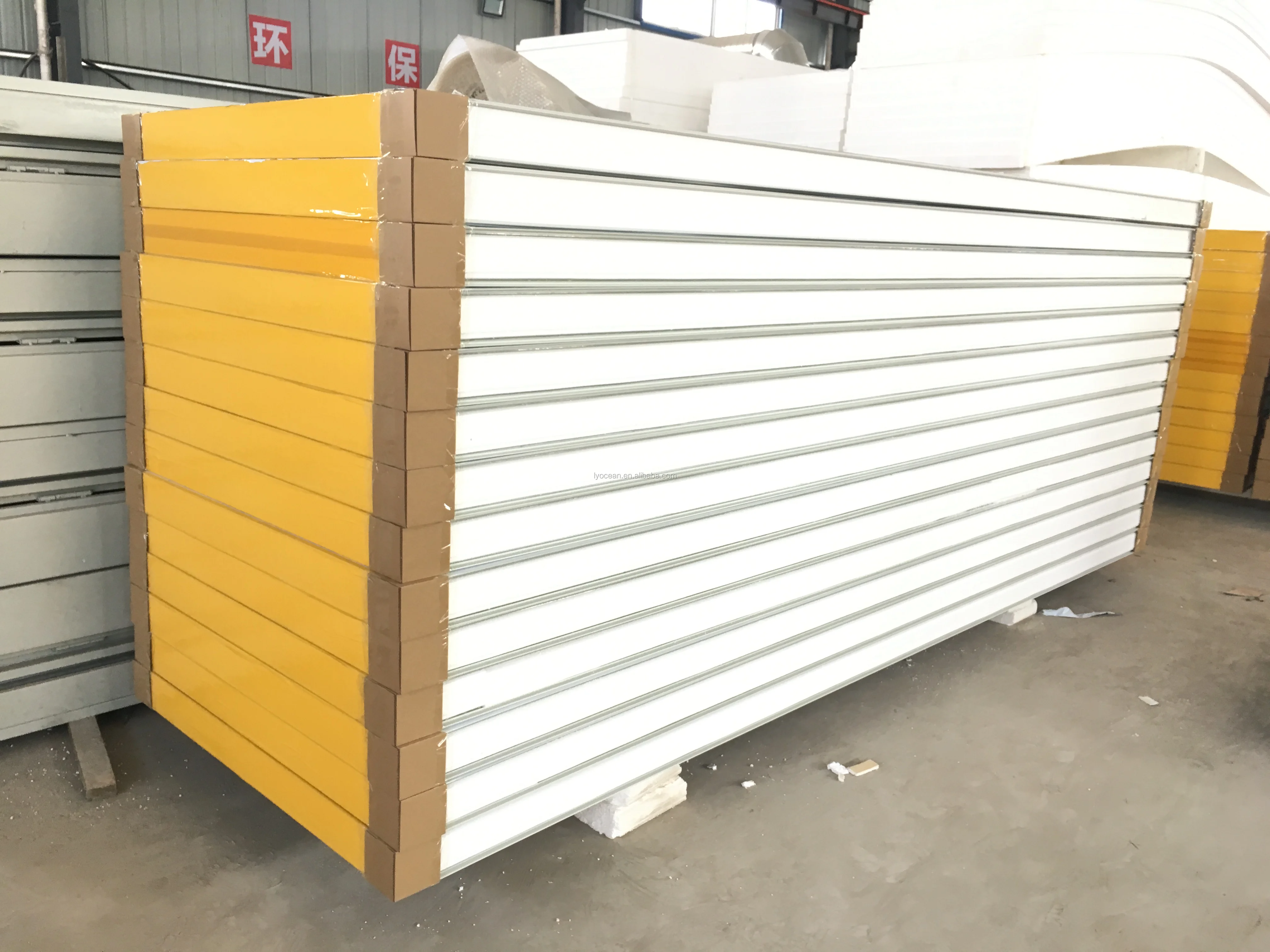 ASTM standard cold house insulated Polyurethane XPS EPS PVC Sandwich Panel
