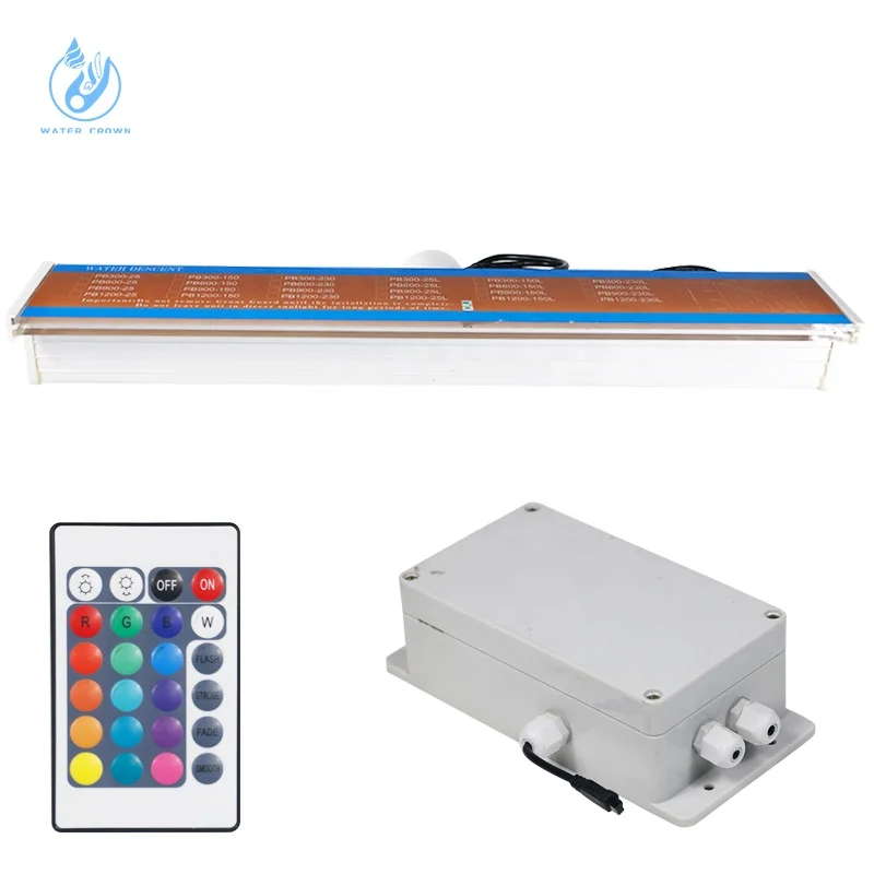 Beautiful Crown Waterfall LED Light Panel Easy Discharge Acrylic Water Curtain for Perfect Ice Bathtub Accessories
