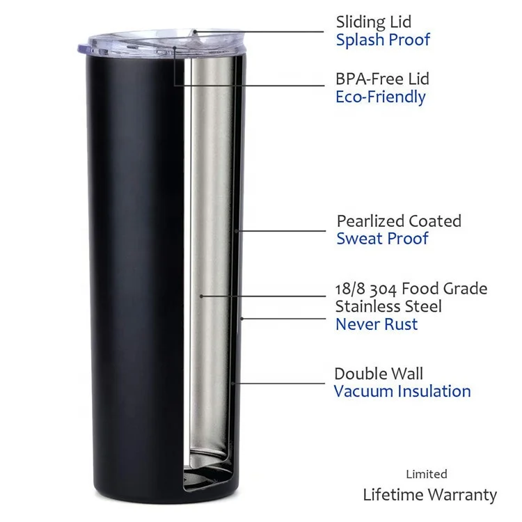 20 oz rose gold Vacuum Insulated Double Wall Stainless Steel tumbler with straw for Coffee Tea Beverages