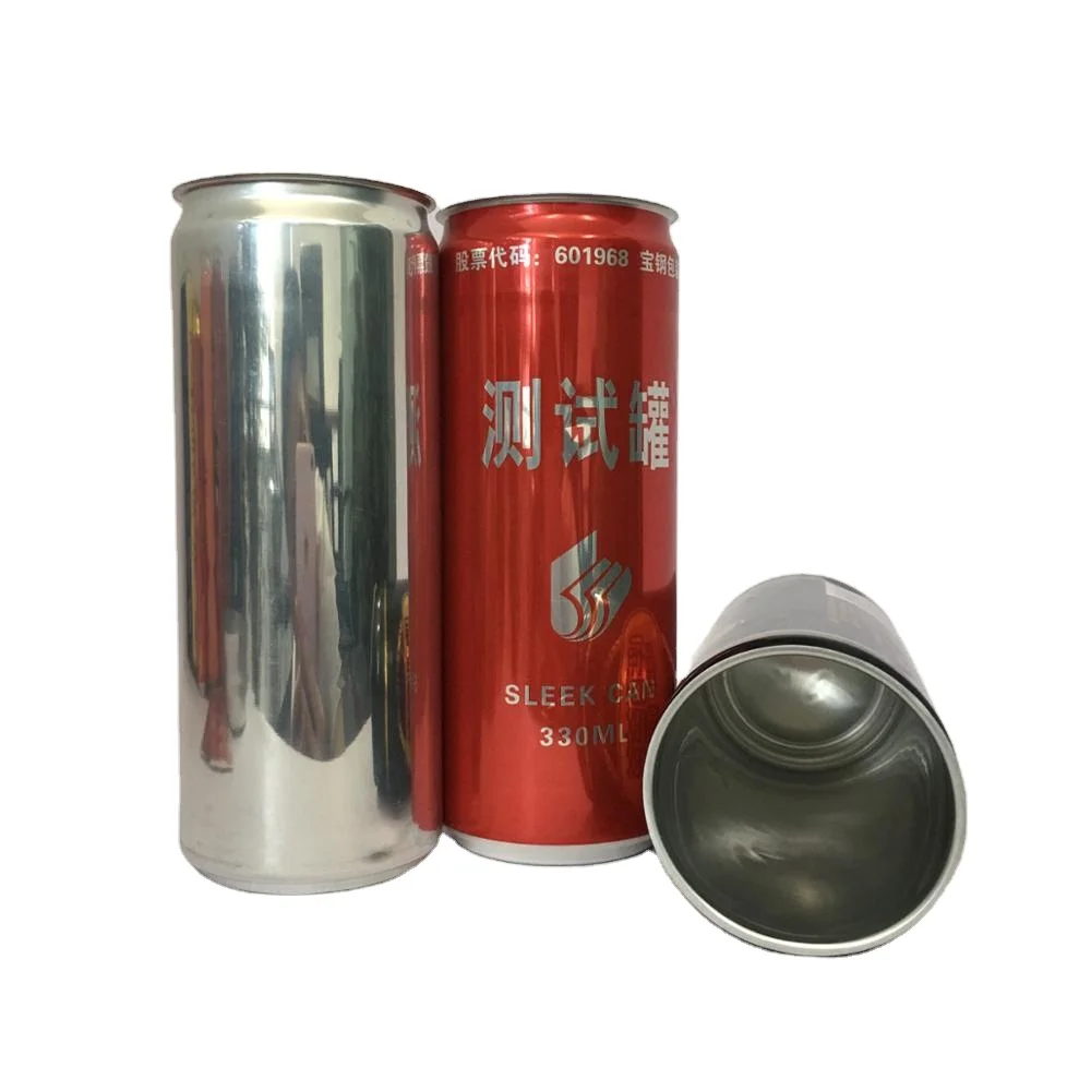 250ml 330ml sleek slim Empty printed Aluminum Can Factory Custom beverage beer Soda cocktail drink Can With easy open can lid