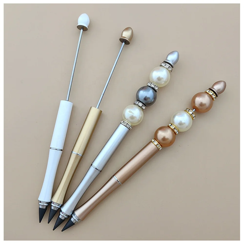 Add Beads Beaded Eternal Mechanical Pencils 2mm Blank Bar Personalized DIY Infinite Inkless Erasable Beadable Pencil Lami Pen