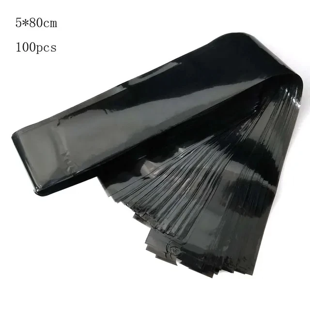 100Pcs Disposable Pink/Black/Blue Tattoo Clip Cord Sleeves Covers Bags Supply for Tattoo Machine Tattoo Accessory 80 x 5 CM