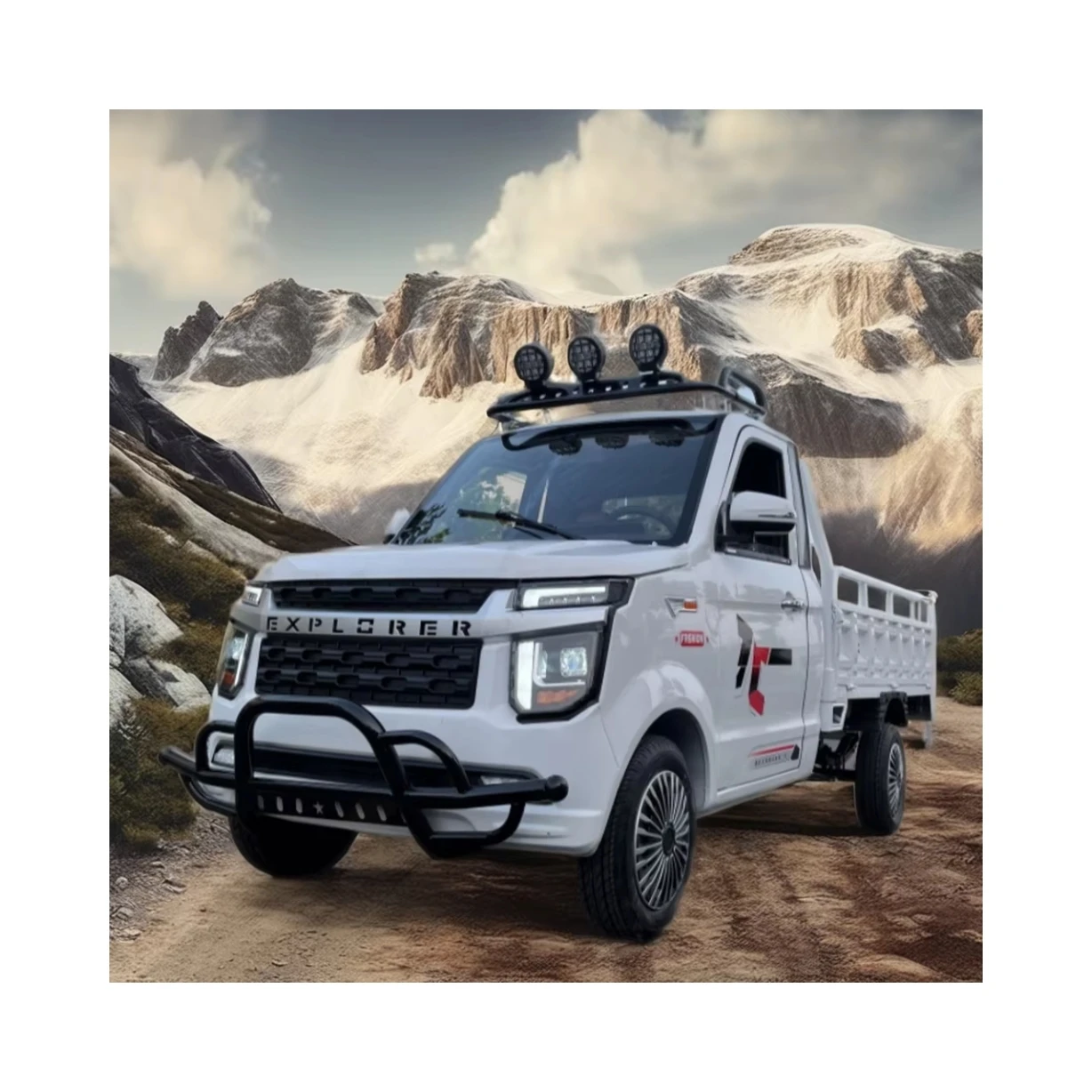 2024 Electric Rock Pickup Truck 4x2 Electric Car High Quality Low Price Raptor Adult Car Electric Trucks Battery Customizable