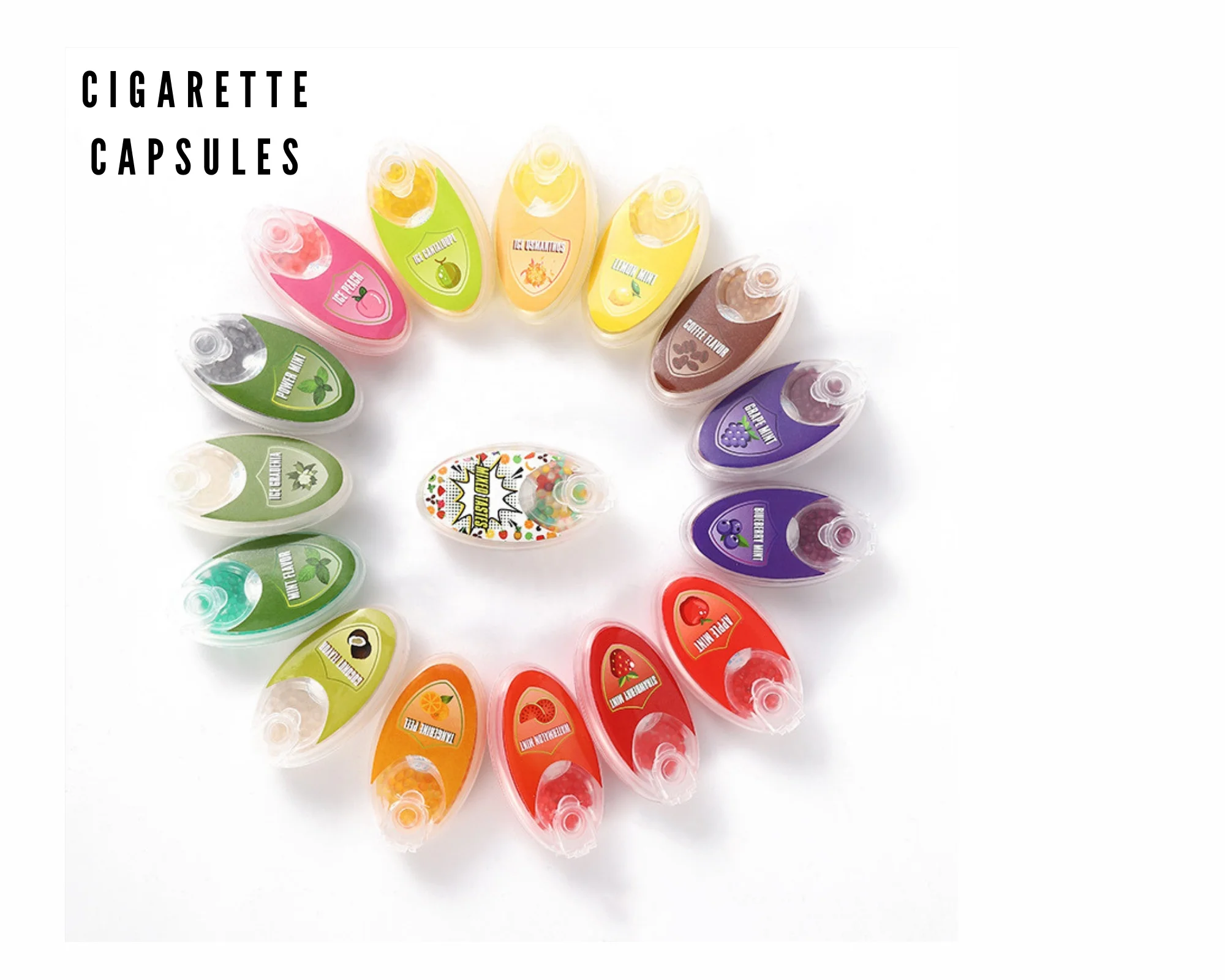 Factory Direct Sale Cigarettes Flavored Aroma Capsules Smoking Filter Menthol Cigarettes Blasting Ball Beads