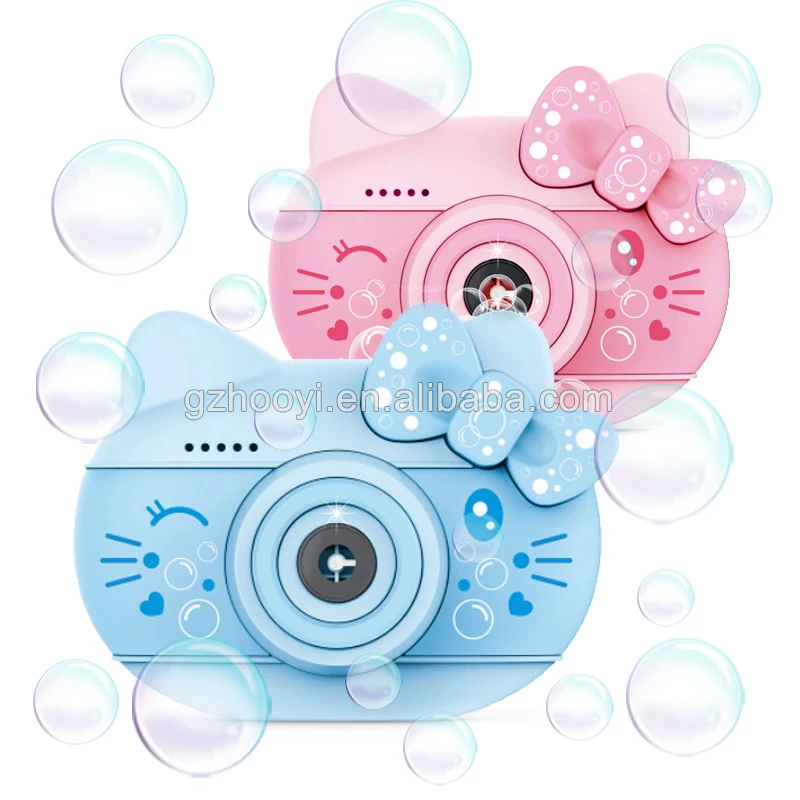 Automatic Bubble Camera Lighted Up Bubble Maker Camera  with Music Bulk For Toddlers Girls Outdoor Toy