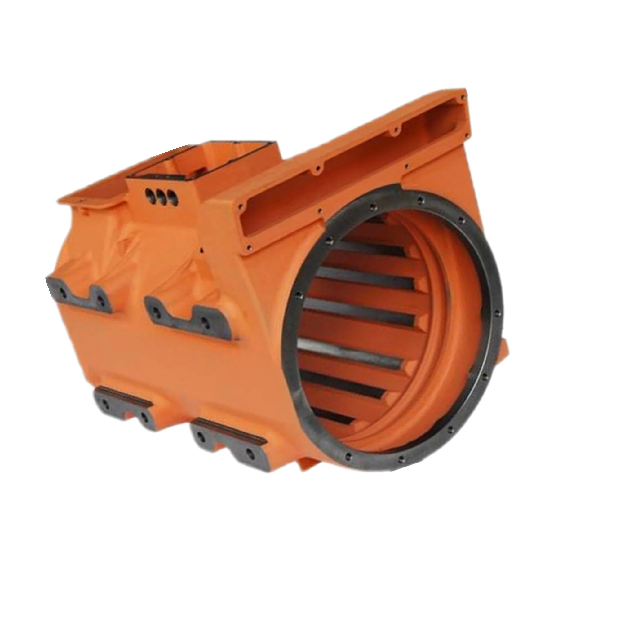 
China Dalian Casting iron foundry OEM ductile iron for motor housing casting CNC Machined part 