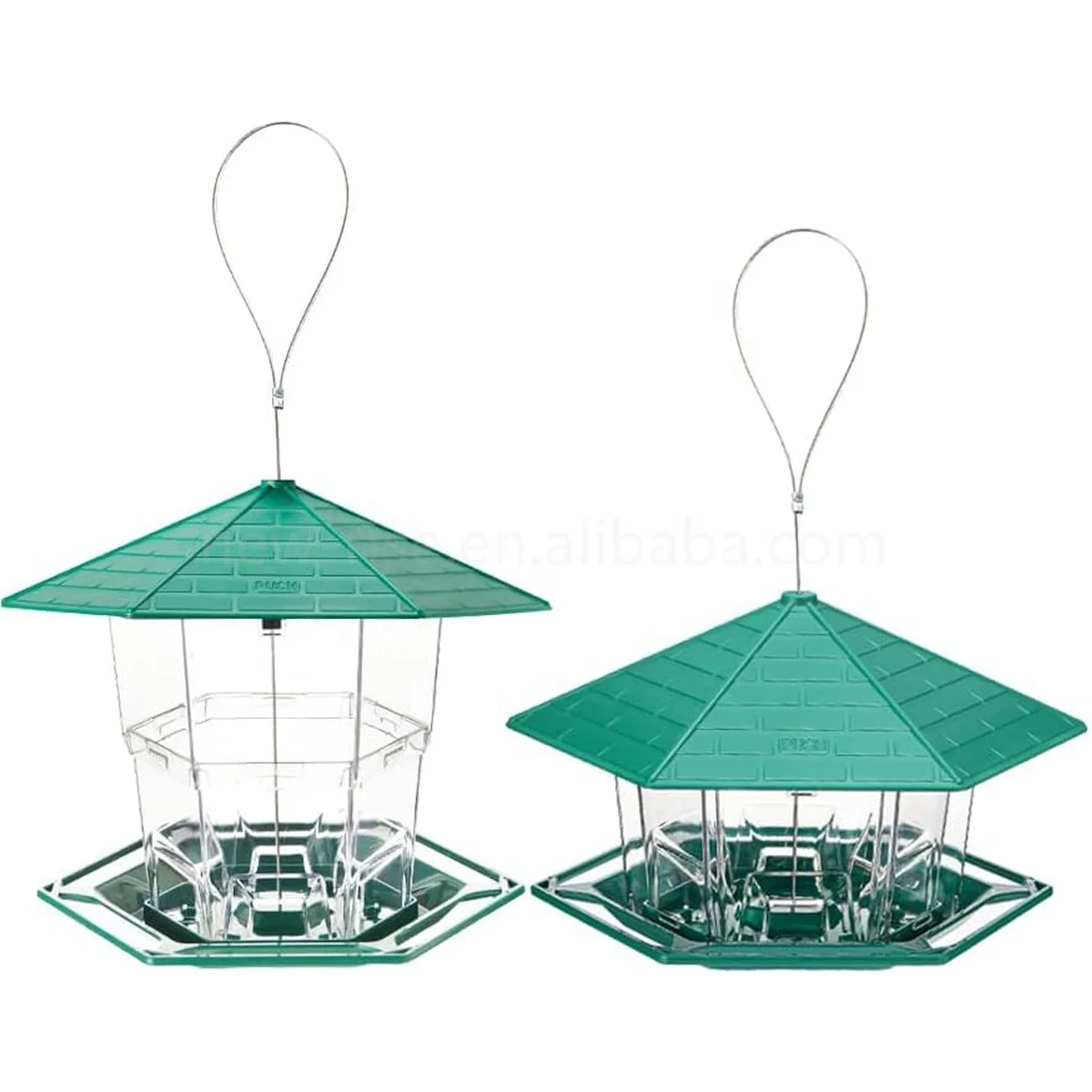 Outdoors Hanging Bird Feeder Foldable Retractable Leak-Proof Wild Birds Seed Feeders for Sparrows Finches