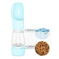 550Ml Plastic Portable Dog Travel Drinking Pet Dog Bowls Mat Food Scoop Feeder