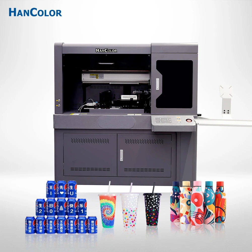 Hancolor New 2024 Glass botter 360 degree UV printer Cup Mug Printing Machine