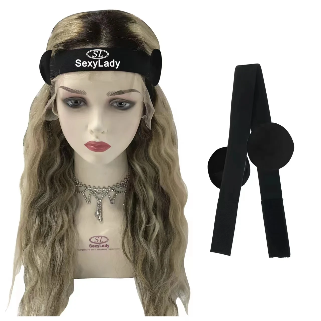 Edge Band For Hair Lace Wig Elastic Bands For Wig Grip Headband Girls Hair Band With Ear Protection