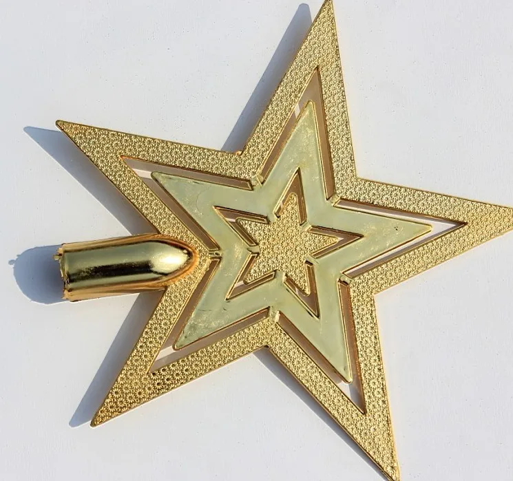 HU-276 Cheap Christmas Tree Topper Star for Xmas Decorations Holiday Seasonal Decor