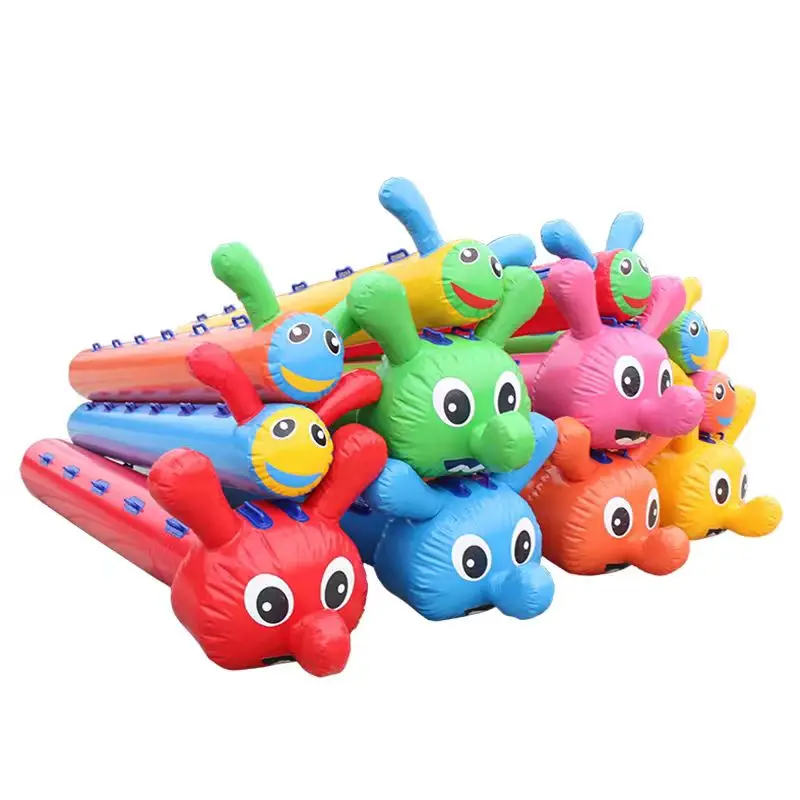 Cheap Teamwork Racing Inflatable Worm for outdoor sport game