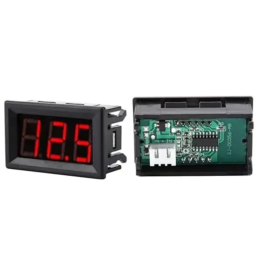 Digital DC Mini Voltmeter 0.36 Inch With 2 Wire Module 4.5V to 30V Red Color Display