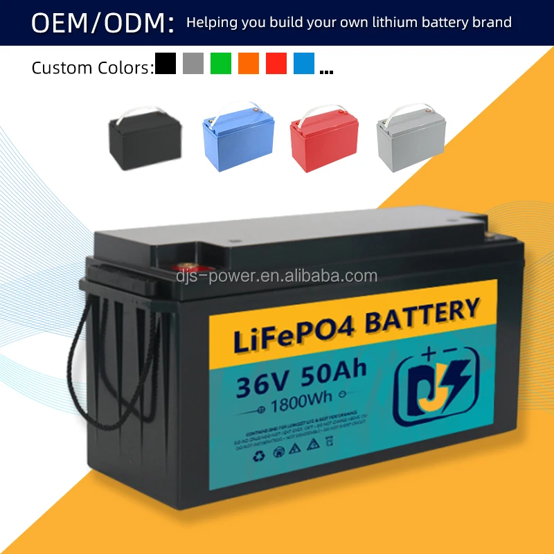 36 Volt 50Ah Lithium Ion battery Pack 36v 50Ah Lifepo4 Trolling Motor battery With Heater Bluetooth