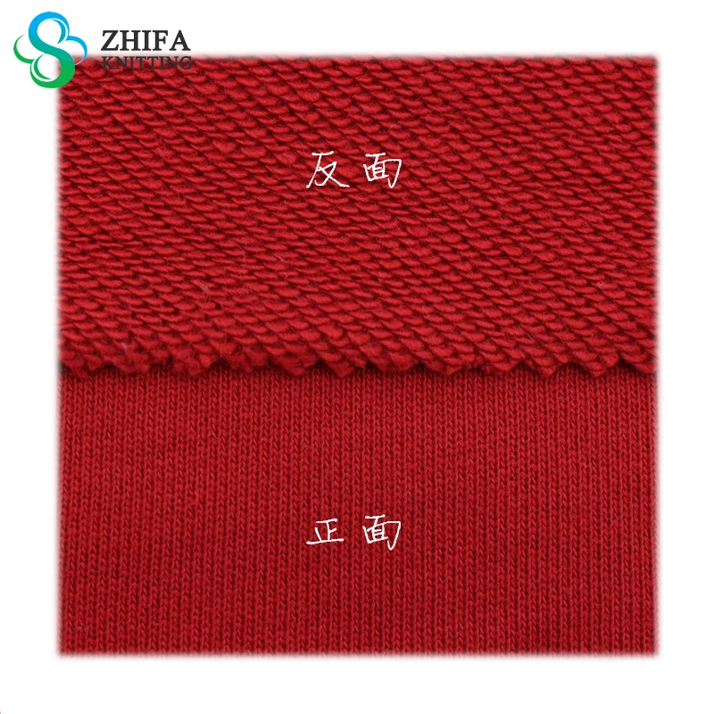 Zhifa 280/300/320g 32 Cvc 55% хлопок 45% полиэстер свитер большая махровая ткань в виде рыбьей чешуи