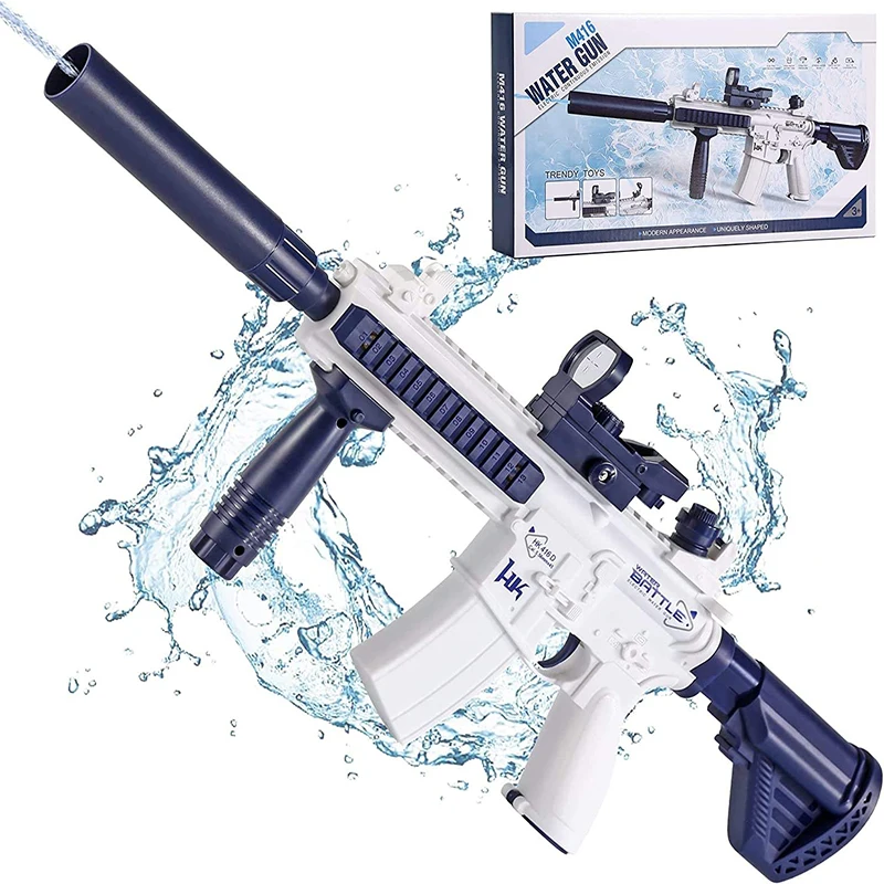 Hot Sale M416 Realistic Super Water Gun Toy High Pressure Long Range with Sighting Telescope
