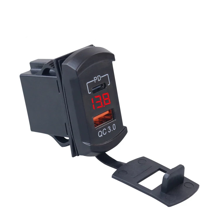 Universal USB A and USB C Charging ports QC 3.0 PD Fast Charger Socket for bus boat marine RV