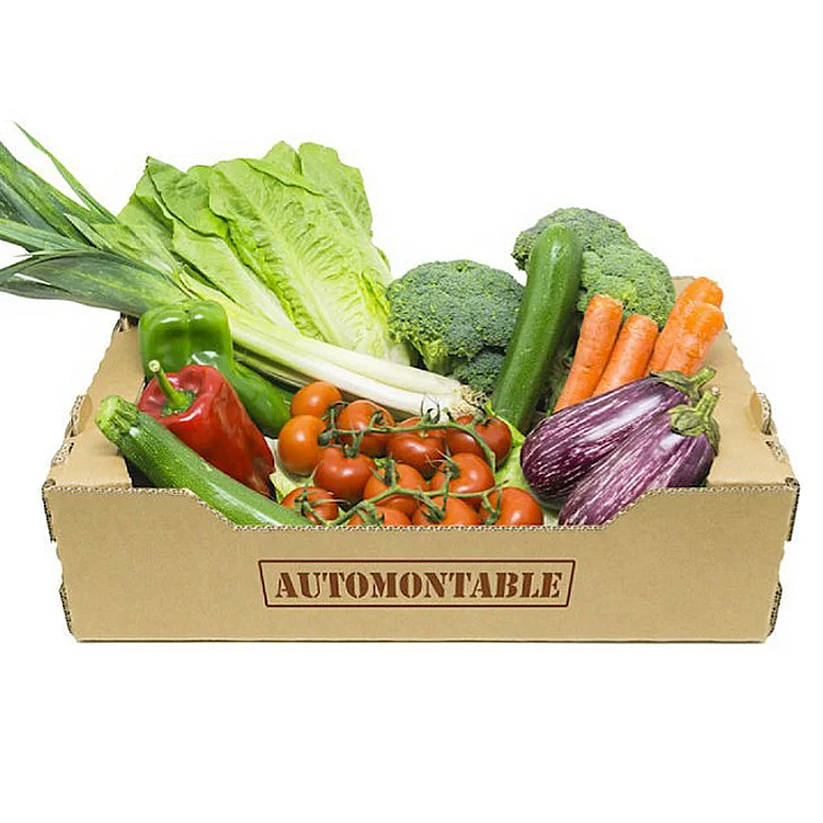 Custom  Printed Cardboard Corrugated Box Fruit vegetable Carton Packaging Box Rectangle Xiang Yi  Environmental Accept CN;FUJ