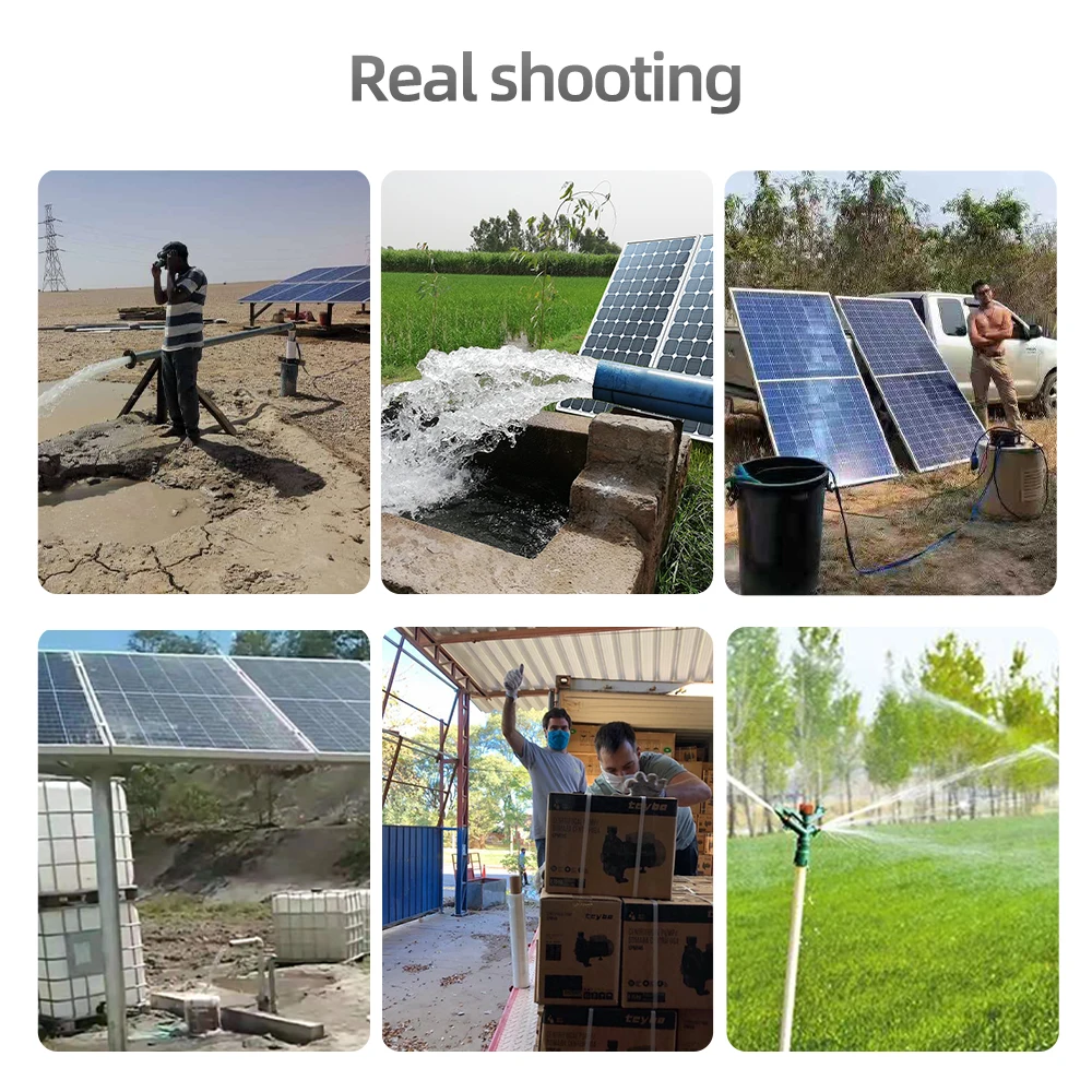 Deep Well AC and DC 2Hp Solar Power submersible Water Pump With Solar